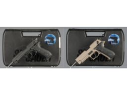 Two Sig Sauer Mosquito Semi-Automatic Pistols with Case