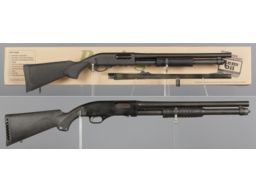 Two Slide Action Shotguns