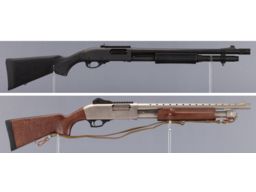 Two Slide Action Shotguns