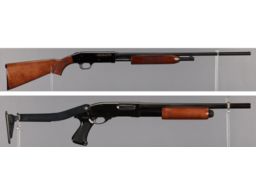 Two Slide Action Shotguns