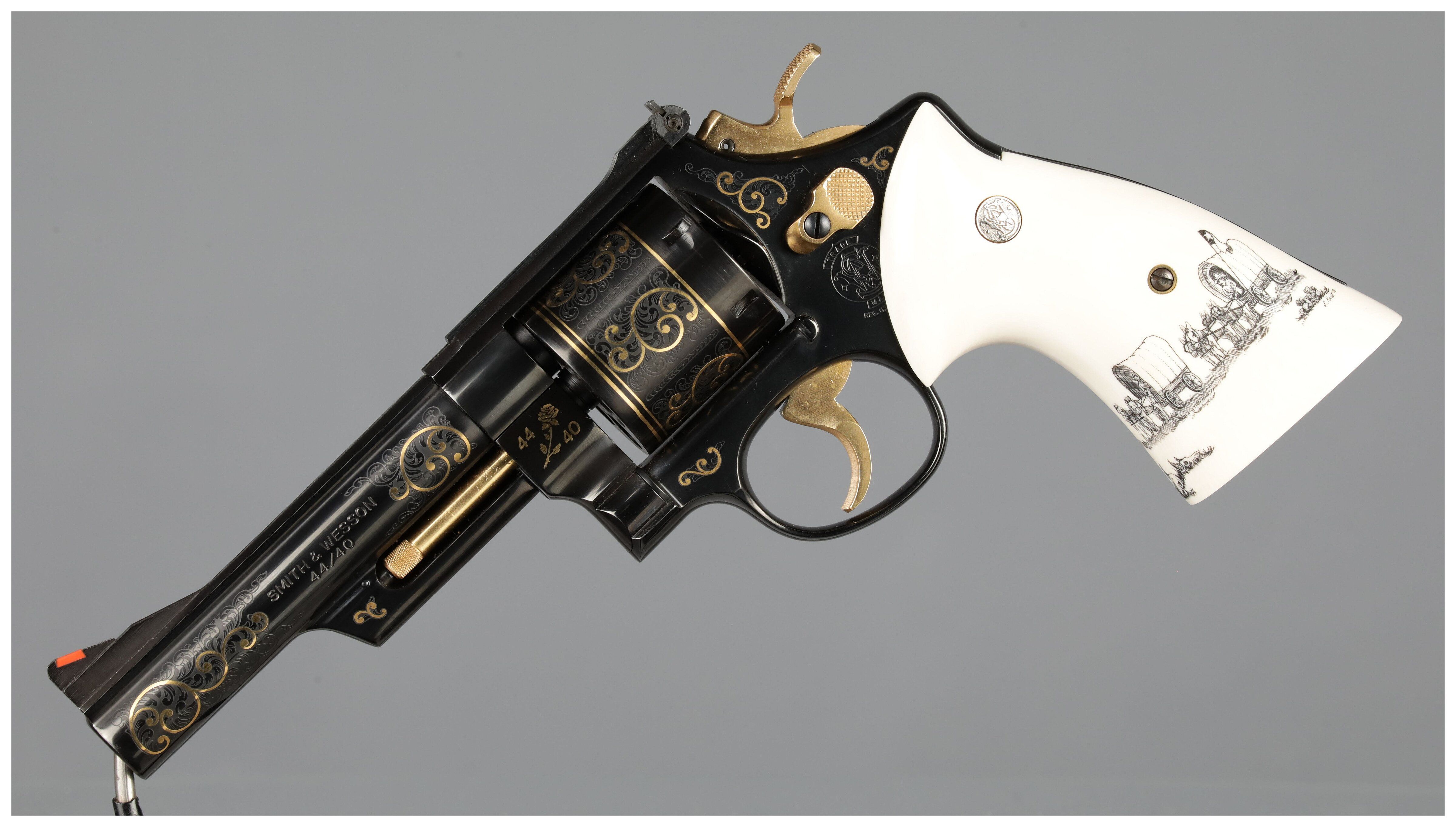 Smith & Wesson Model 544 Deluxe Texas Wagon Train Revolver | Rock
