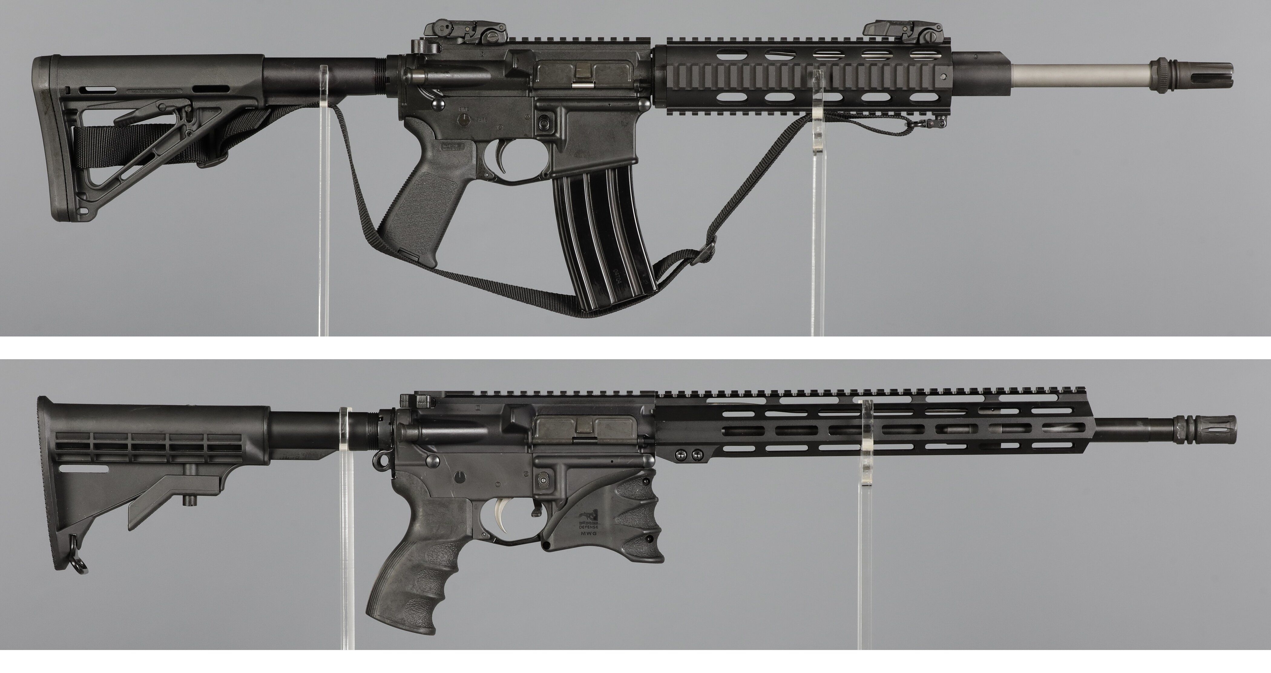 Two AR Pattern Semi-Automatic Rifles | Rock Island Auction