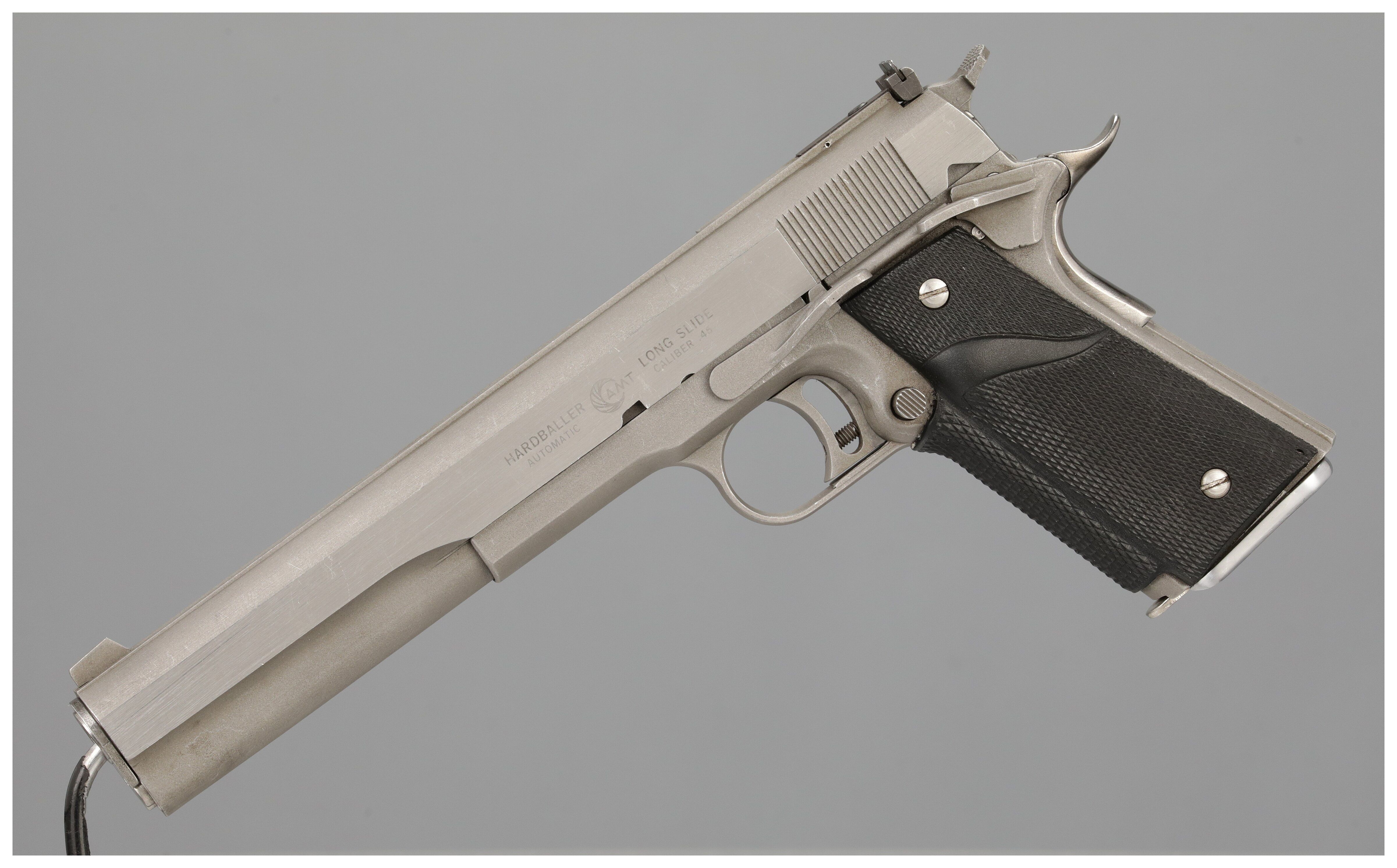 M14★同等品★Nothern Ohio Industrial トレド シルバー AMT Hardballer Long Slide Semi-Automatic Pistol | Rock Island Auction