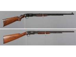 Two Remington Model 12 Slide Action Rifles