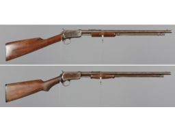 Two Winchester Model 1906 Slide Action Rifles
