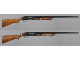 Two Remington Model 31 Slide Action Shotguns 