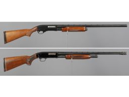 Two Slide Action Shotguns