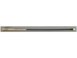 Intricately Engraved Inscribed Gilt Handled Walking Stick