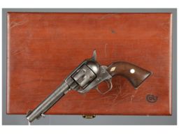 Antique Colt Single Action Army with Factory Letter and Case