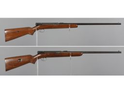 Two Winchester Model 74 Semi-Automatic Rifles