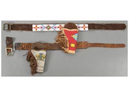 Two Beaded Holster Rigs