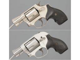 Two Smith & Wesson Airweight Double Action Revolvers