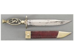 G. Oates Sheffield Bowie Knife with Sheath
