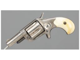 Etched Panel Colt New Line .38 Revolver with Ivory Grips
