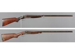 Two American Double Barrel Shotguns
