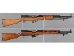Two Balkan Manufactured SKS Pattern Semi-Automatic Rifles