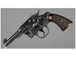 WWI Era Colt Officer's Model Target Revolver with Factory Letter