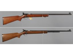 Two Winchester Bolt Action Rimfire Rifles