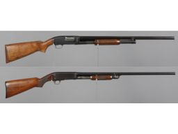 Two Slide Action Shotguns