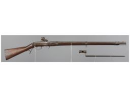U.S. Harpers Ferry Model 1819 Hall Flintlock Rifle 