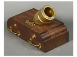 Brass Barreled Coehorn Mortar on Mount
