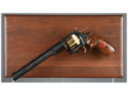 Engraved Dan Wesson Model 44V10 Second Amendment Revolver 