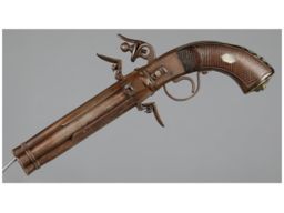 Rotating Four Barrel Flintlock Pistol