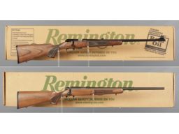Two Remington Bolt Action Rifles with Boxes