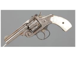Engraved Marlin Model 1887 Revolver with Pearl Grips