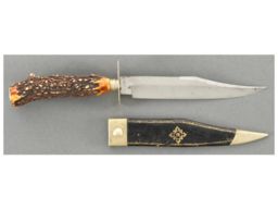Needham Brothers "The Hungers Companion" Bowie Knife with Sheath