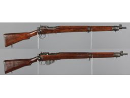 Two No. 4 MK I* Lee-Enfield Bolt Action Rifles
