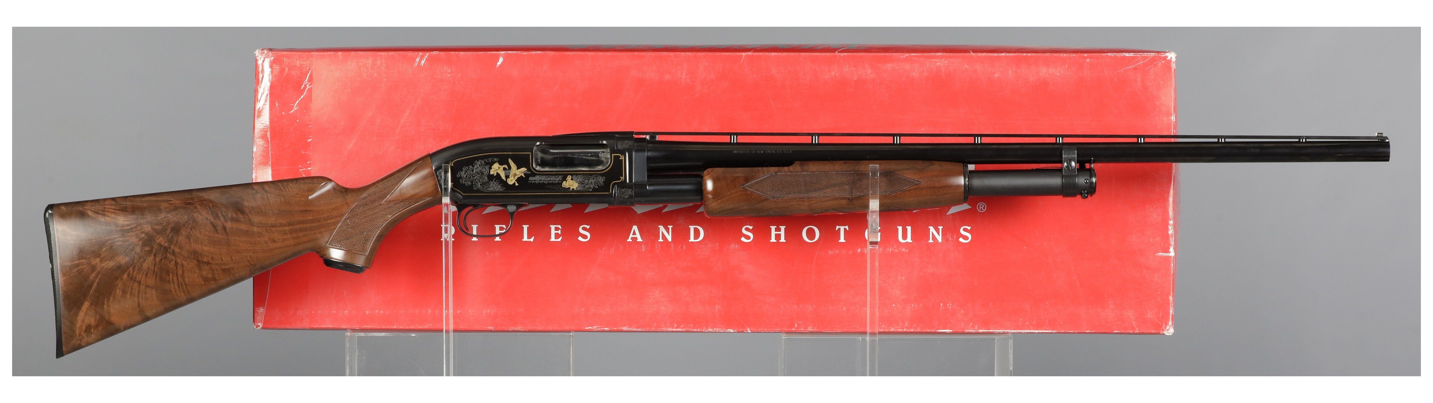 Engraved Winchester Model 12 Grade IV 20 Gauge Shotgun with Box | Rock ...