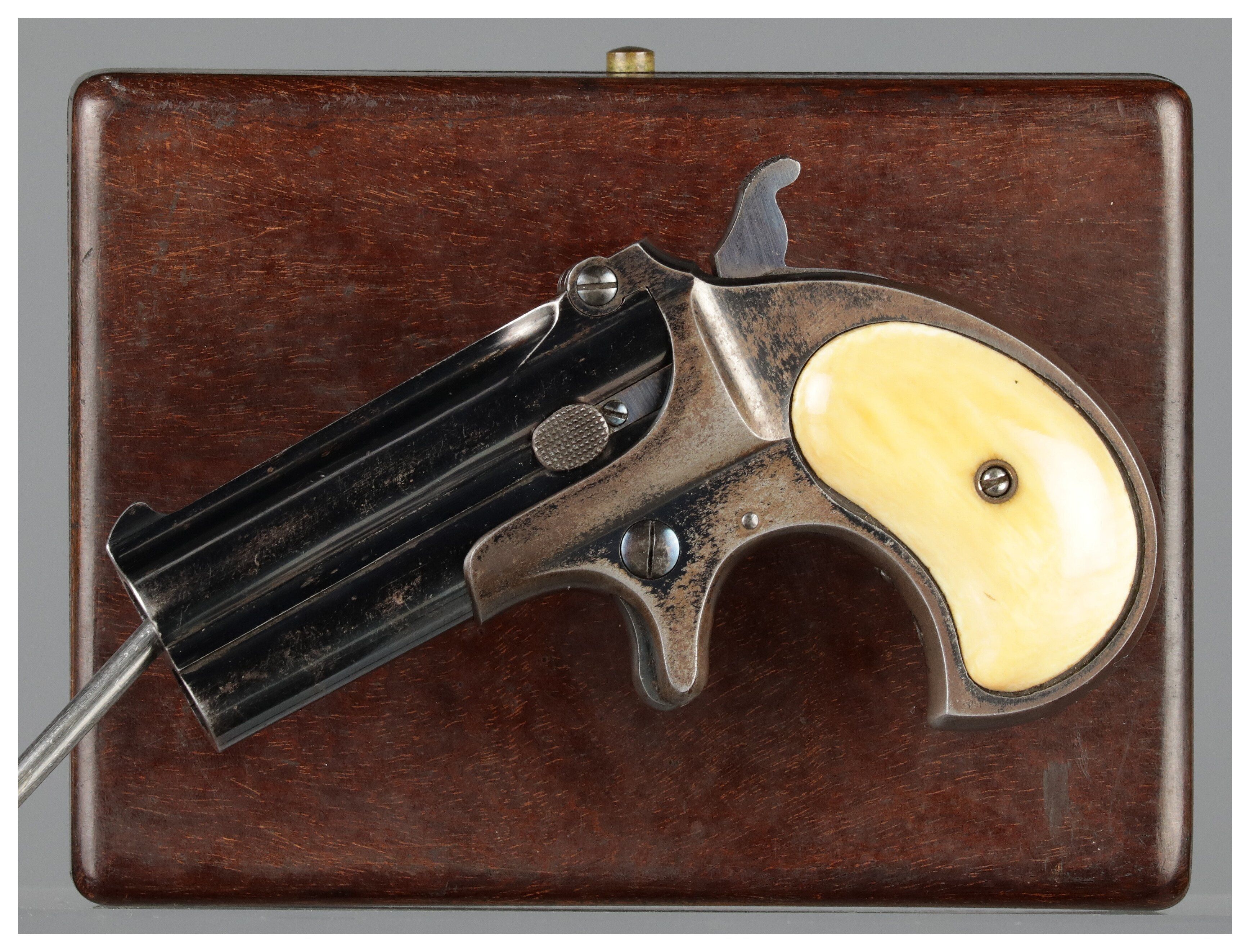 Remington Type II Over/Under Derringer with Ivory Grips and Case | Rock ...