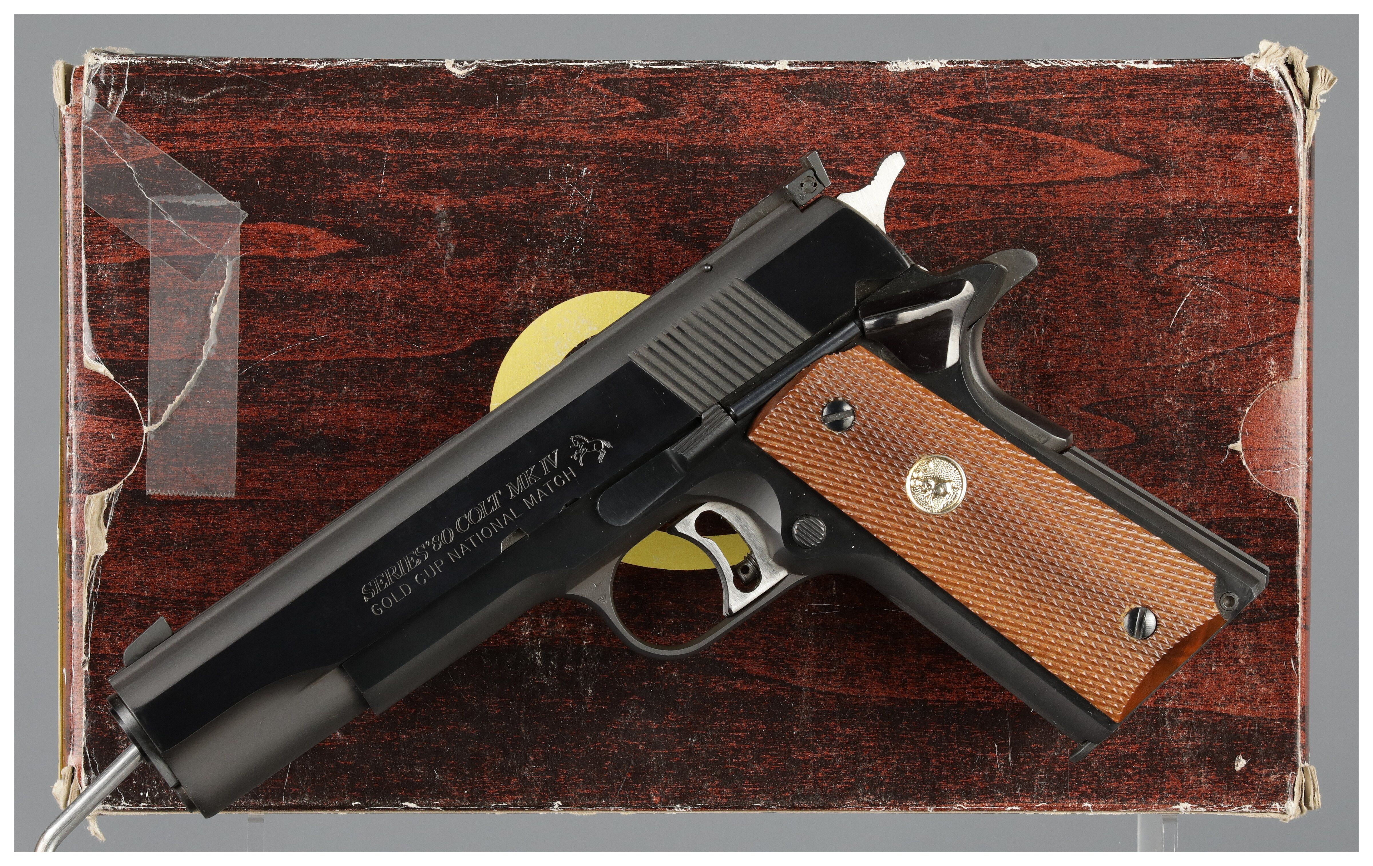 Colt MK IV Series 80 Gold Cup National Match Pistol with Box