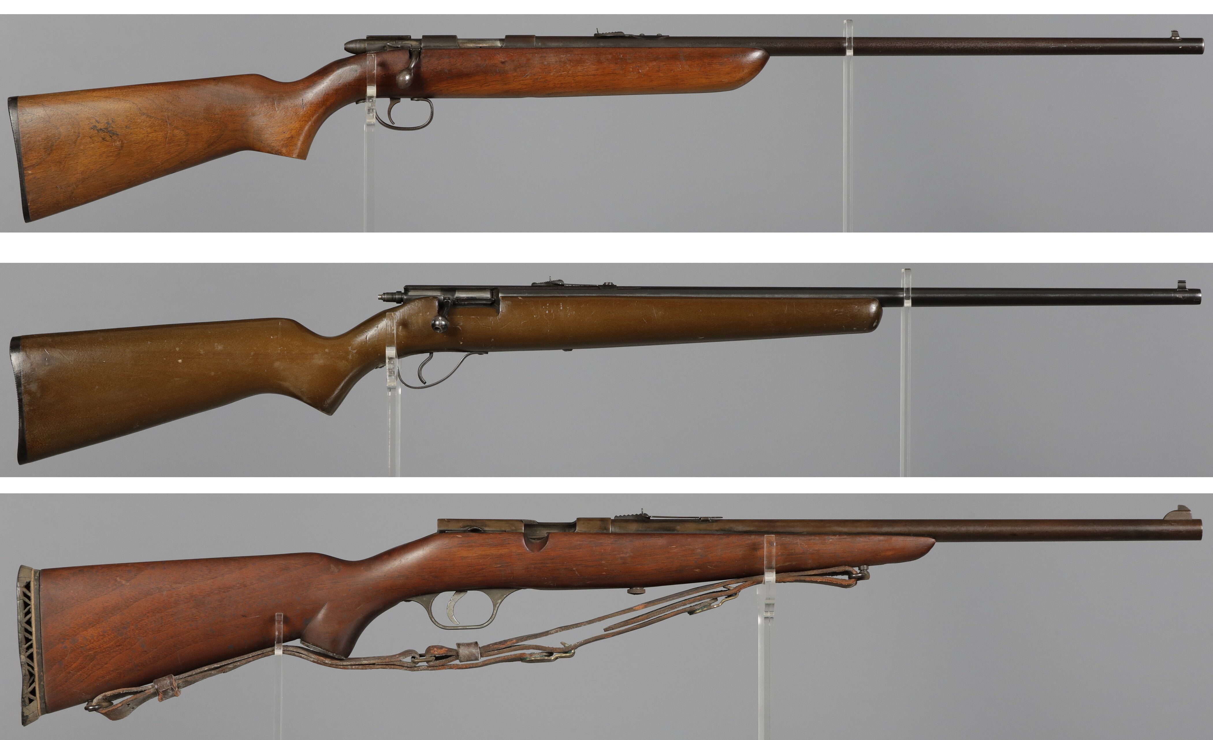 Three American Single Shot Rimfire Rifles | Rock Island Auction