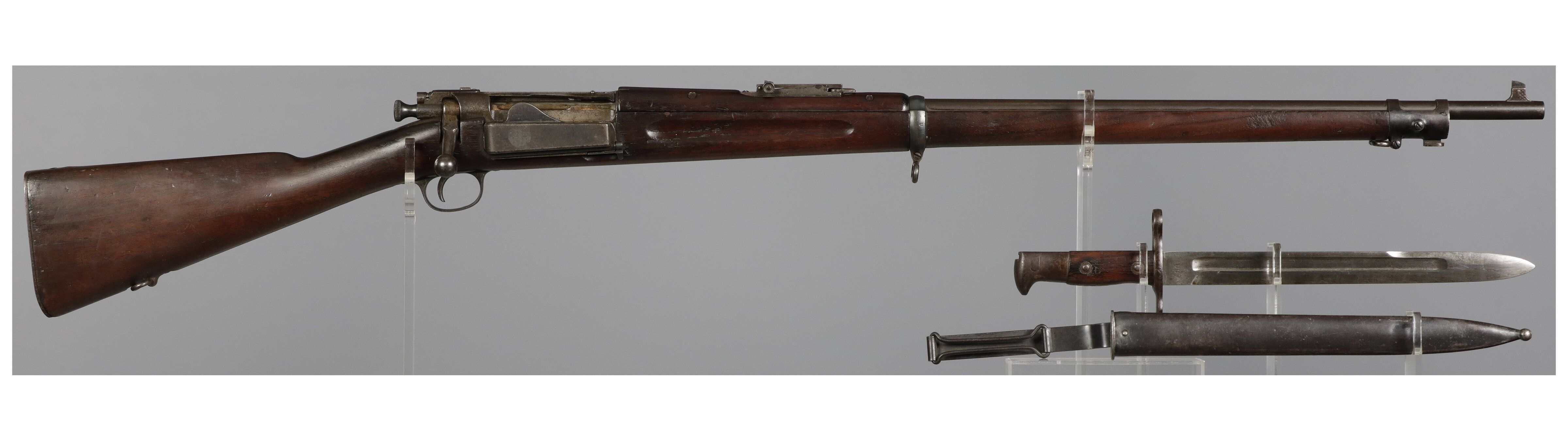 U.S. Springfield Model 1898 Krag Bolt Action Rifle with Bayonet | Rock ...