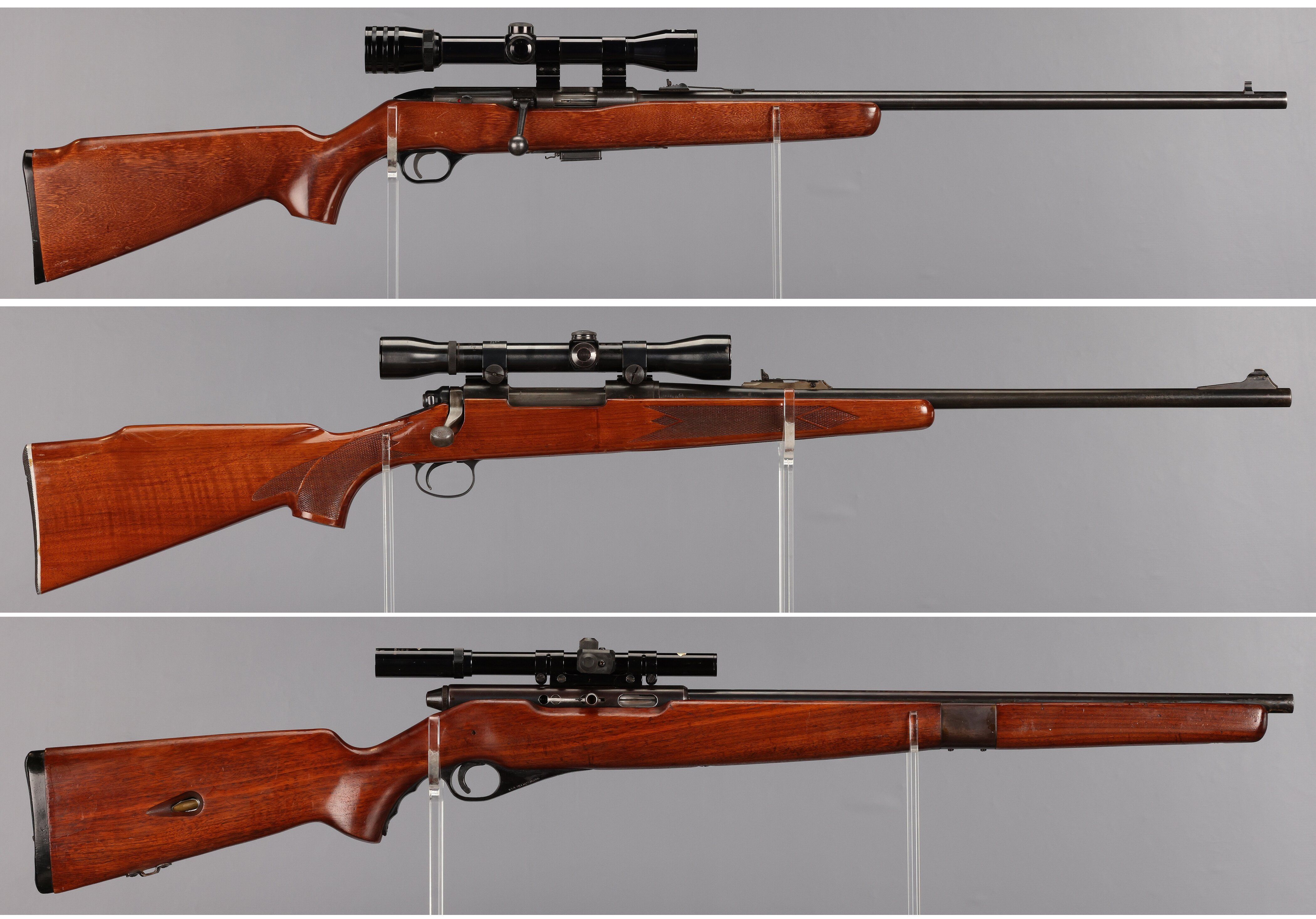 Three American Rifles with Scopes | Rock Island Auction