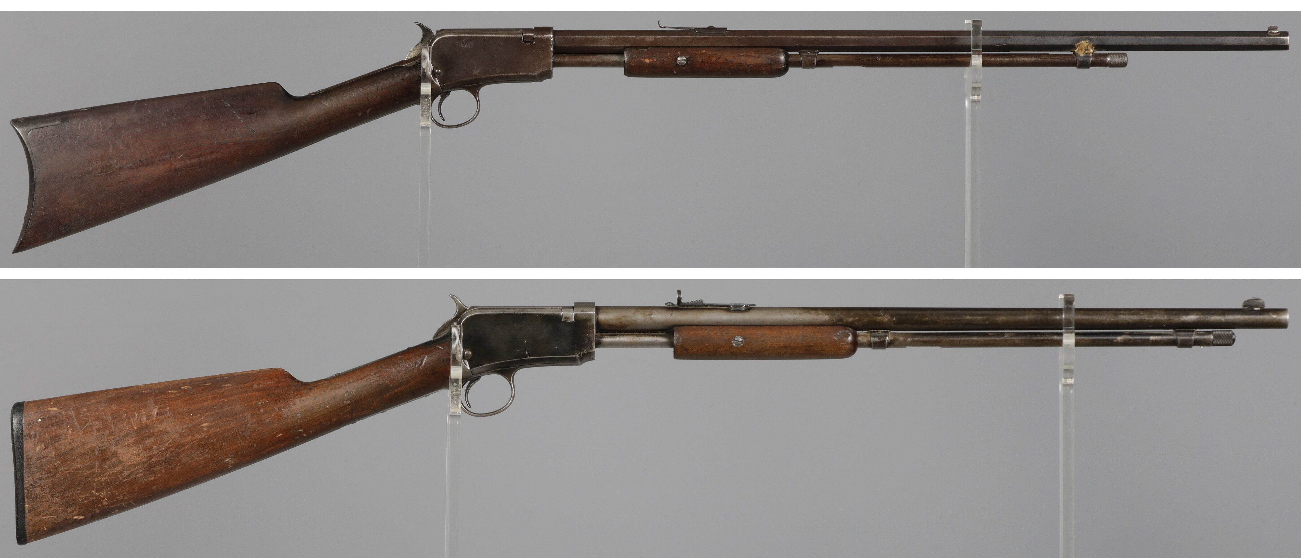 Two Winchester Slide Action Rifles | Rock Island Auction