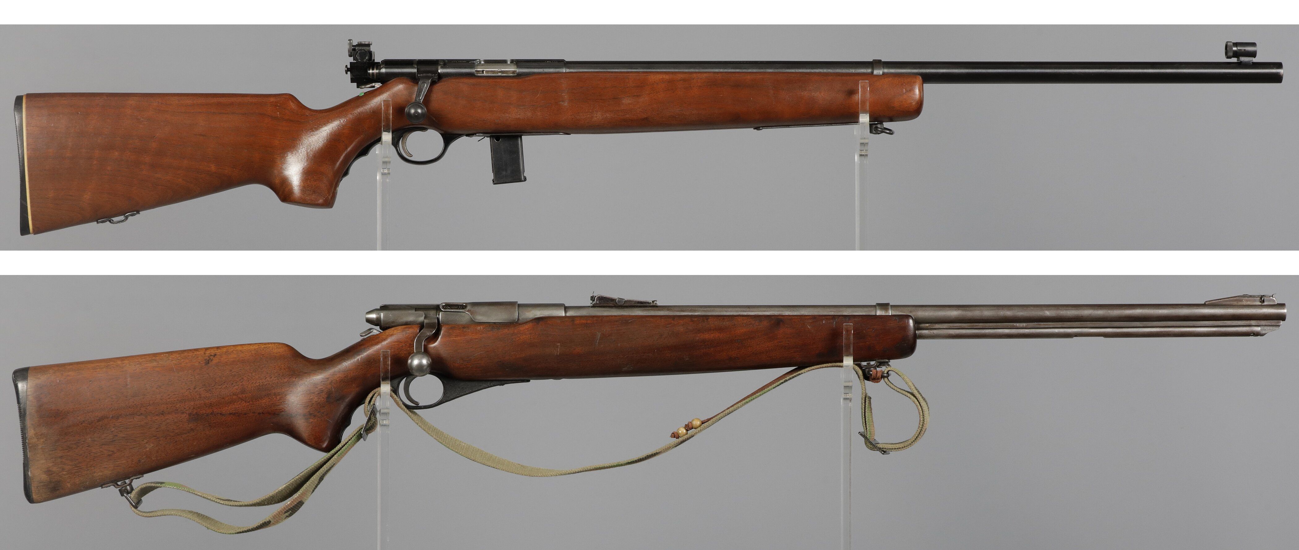 Mossberg Rifles Two Mossberg Bolt Action Rimfire Rifles | Rock Island Auction