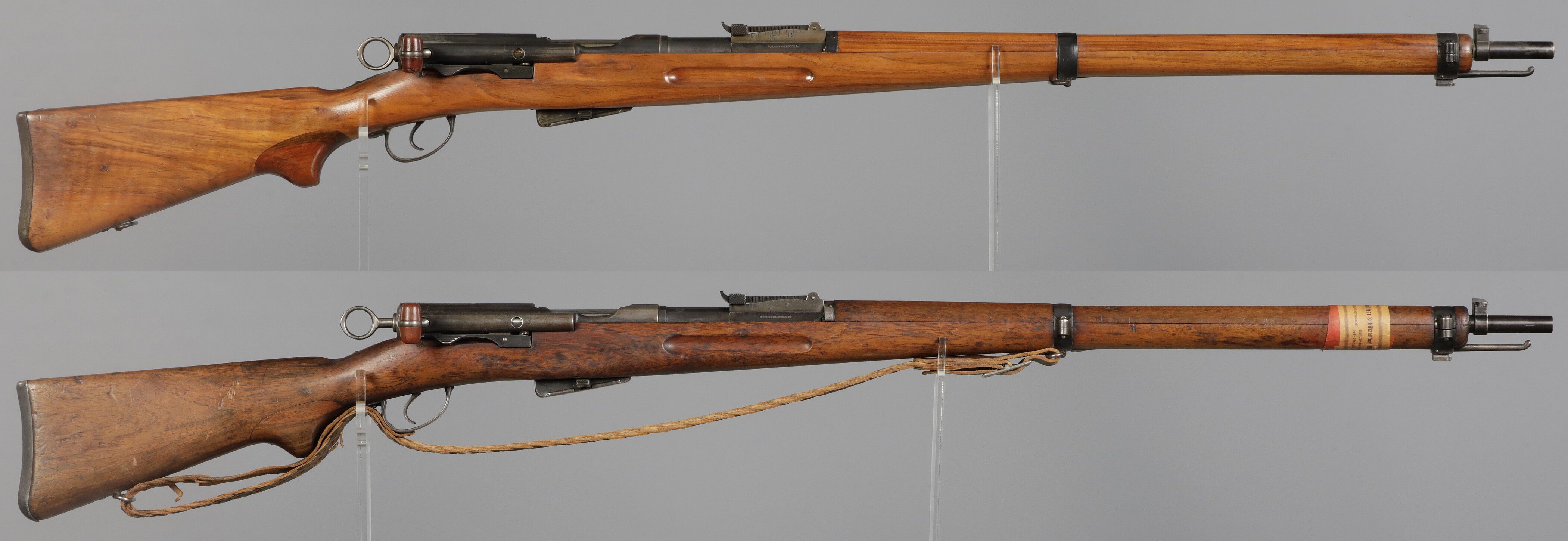 Two Swiss Model 1896/11 Schmidt-Rubin Straight Pull Rifles | Rock ...