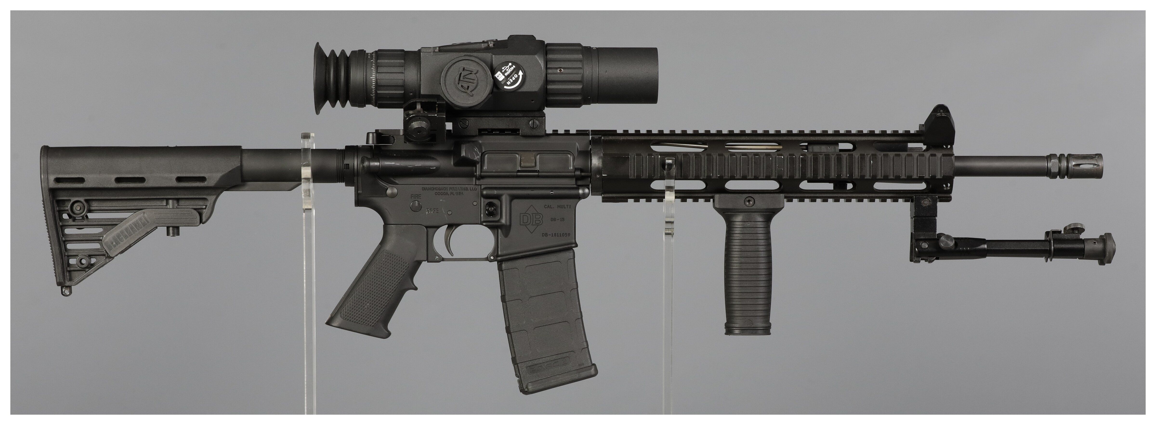 Db15 Rifle Custom Diamondback Firearms DB15 Semi-Automatic Rifle with Scope | Rock Island ...