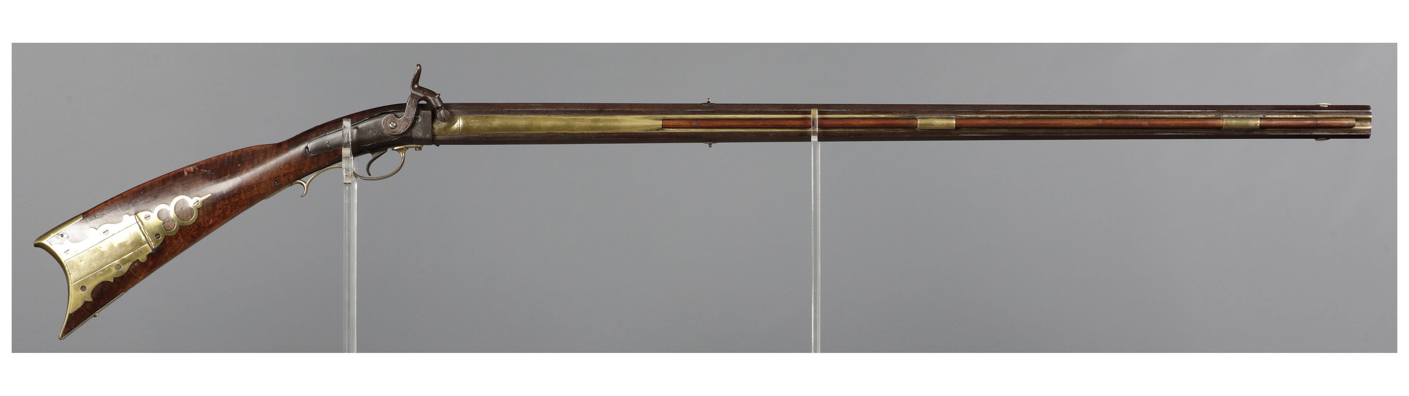 American Swivel Breech Double Barrel Percussion Combination Gun | Rock ...