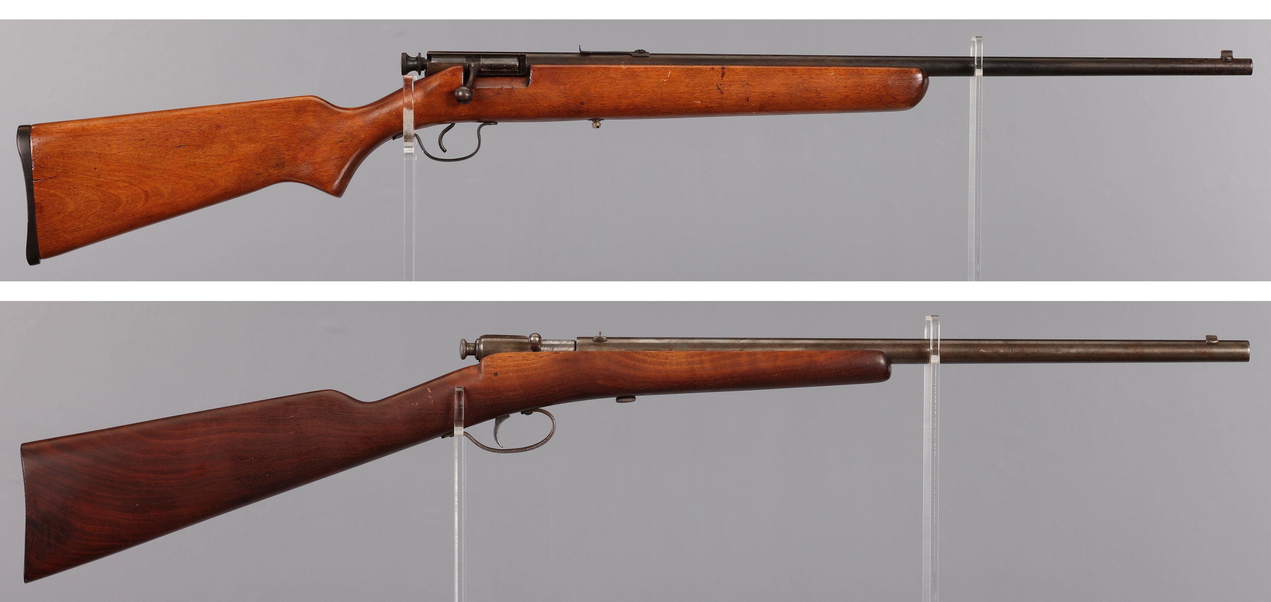 Two American Bolt Action Single Shot Rimfire Rifles | Rock Island Auction
