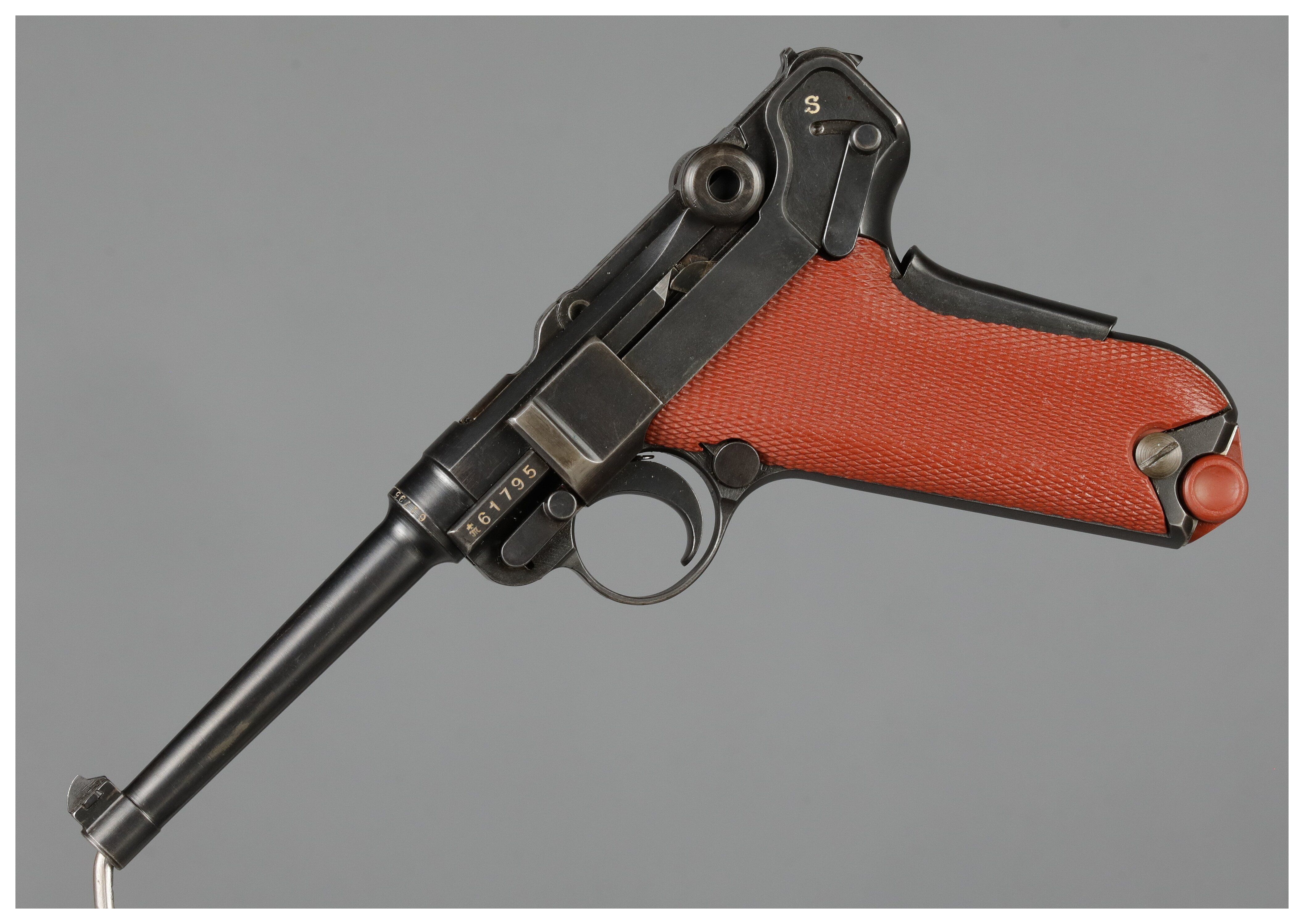 Swiss Waffenfabrik Bern Model 1929 Luger Semi-Automatic Pistol