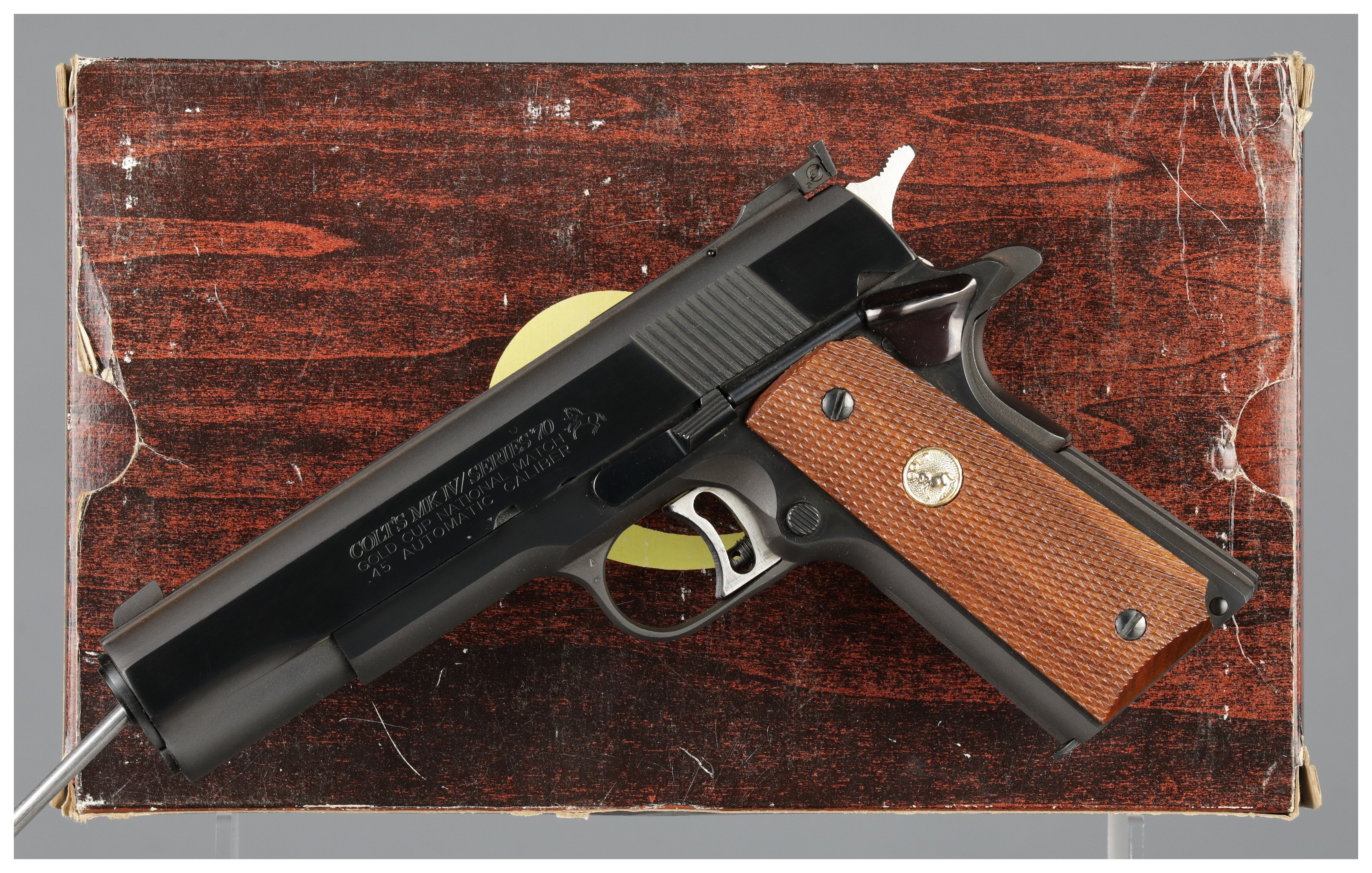 Colt MK IV Series 70 Gold Cup National Match Pistol with Box