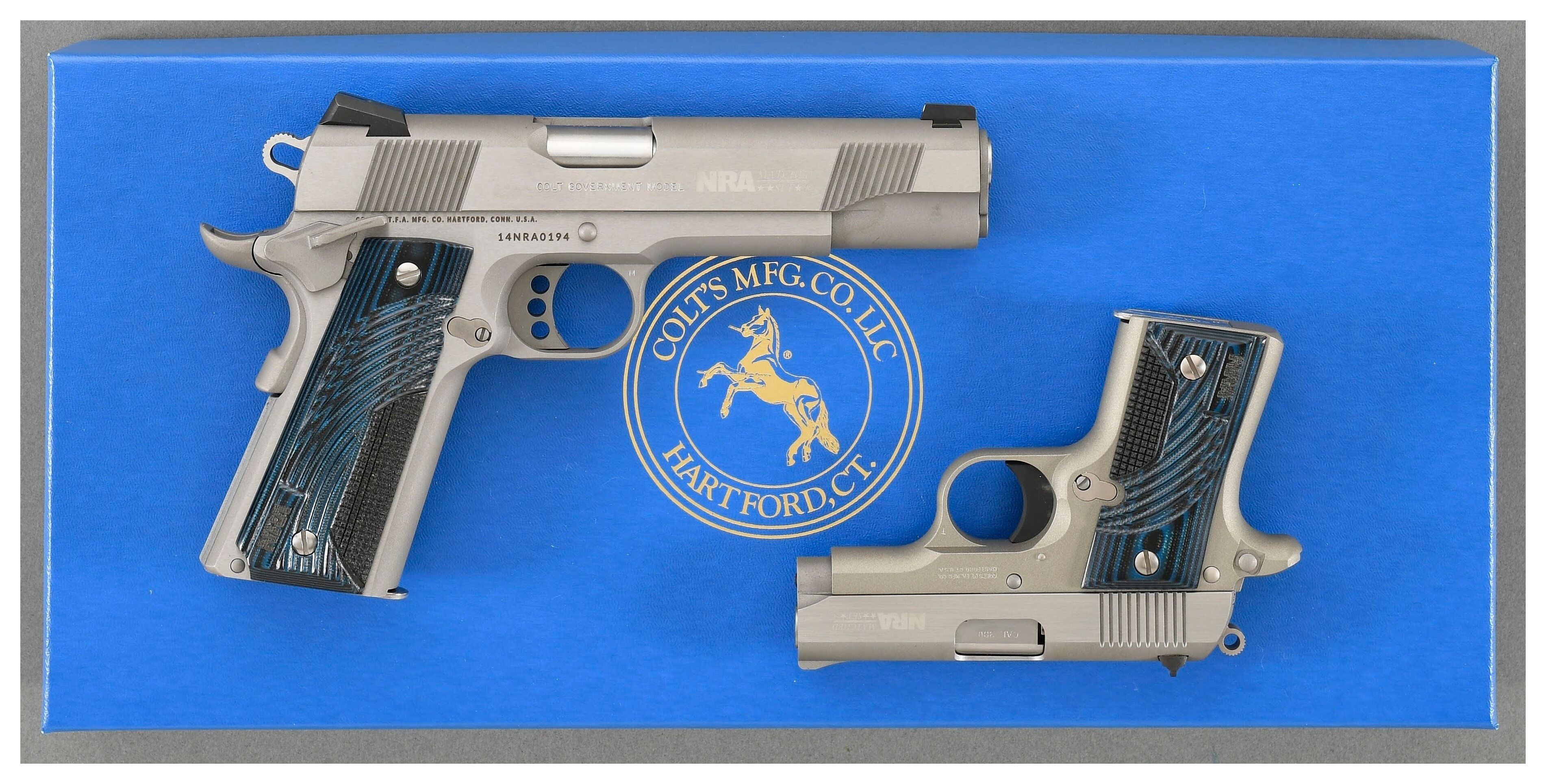 NRA Matched Set of Colt Semi-Automatic Pistols with Box | Rock