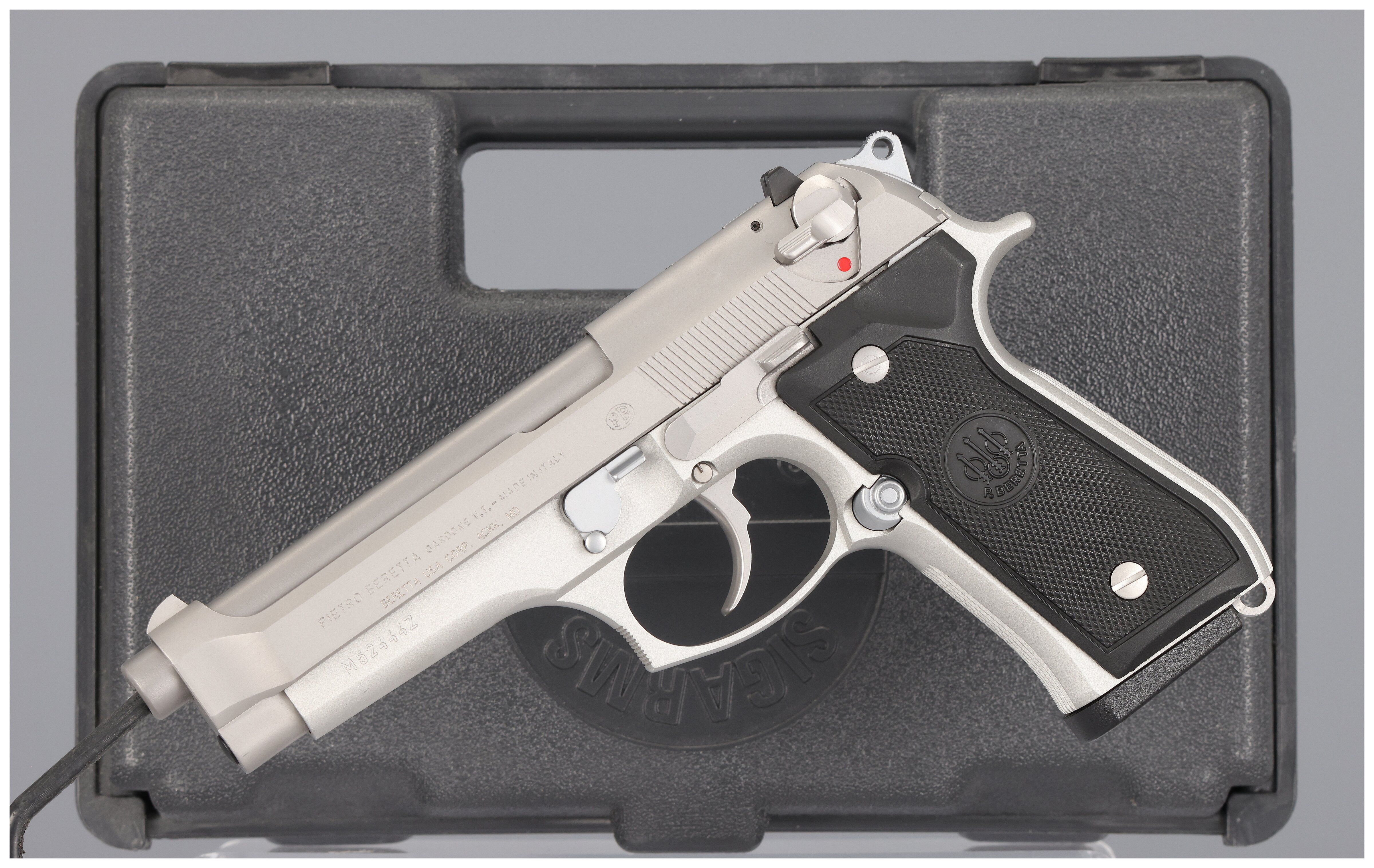 92fs Inox Italian Italian Beretta 92FS Inox Semi-Automatic Pistol with Case | Rock Island ...