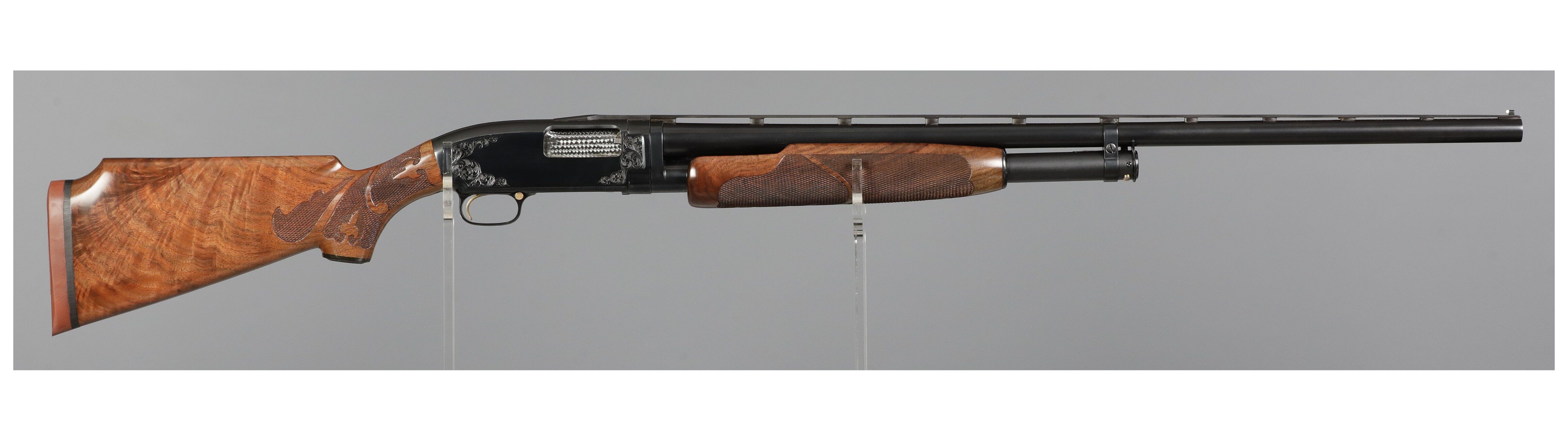 Engraved Winchester Model 12 Pigeon Grade Slide Action Shotgun | Rock ...