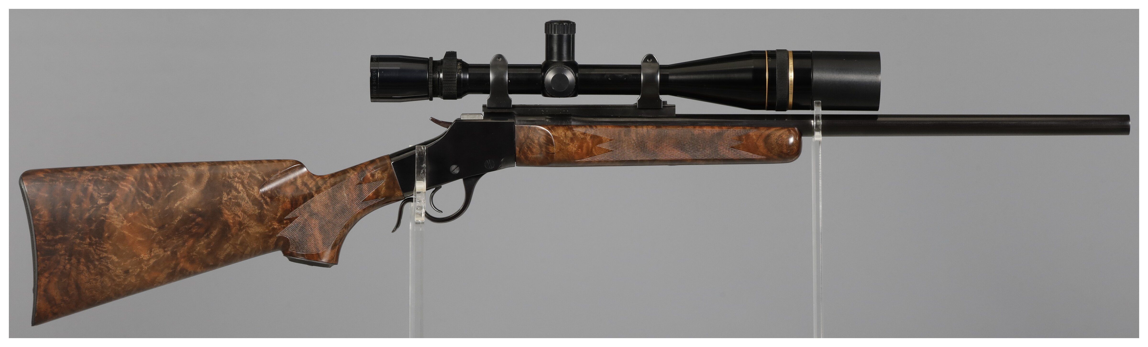 Falling Block Competition Rifle Falling Block Works Falling Block Rifle with Leupold Scope | Rock ...