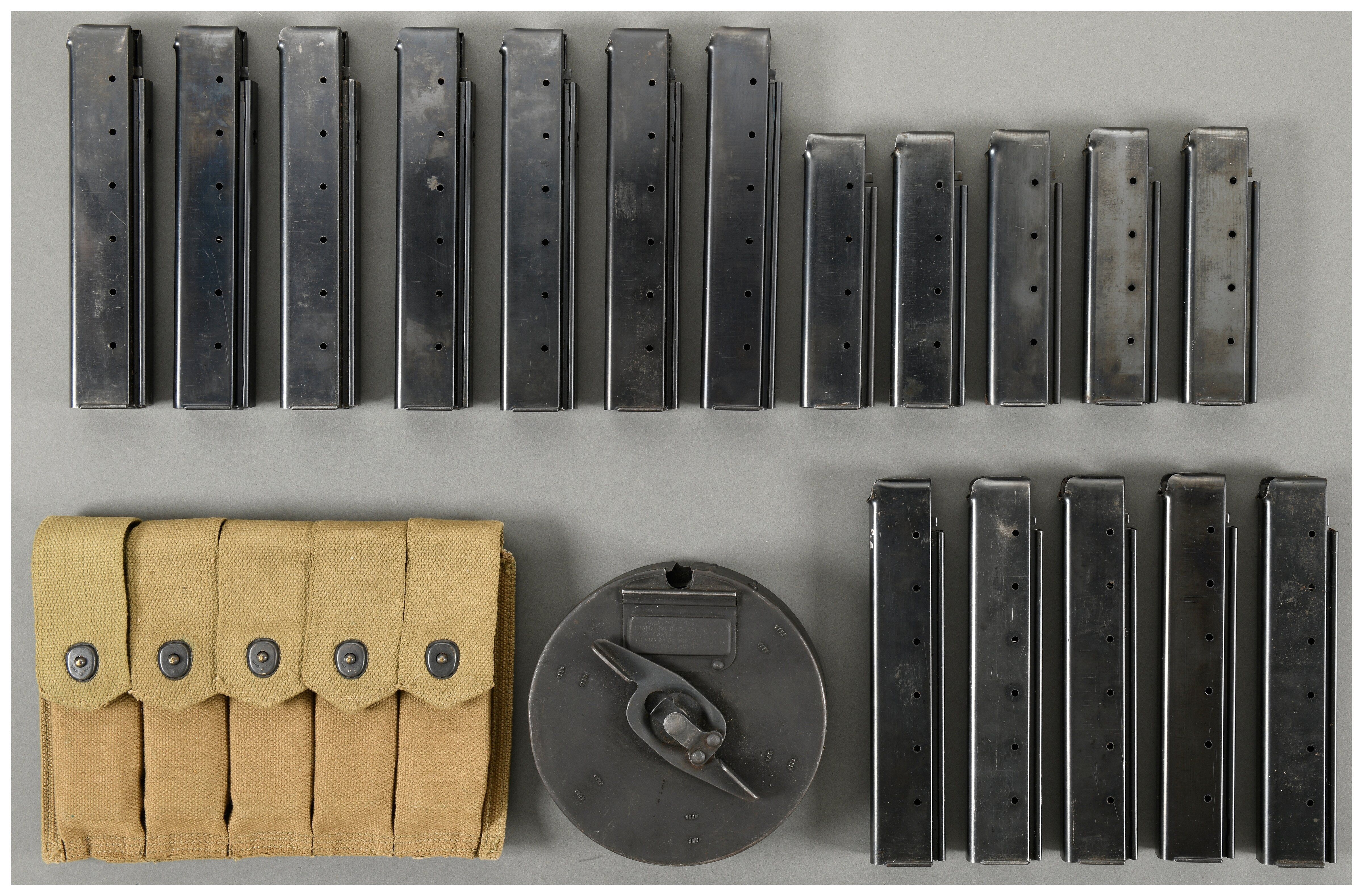 Group of 17 Thompson Stick Magazines and One Drum Magazine | Rock ...